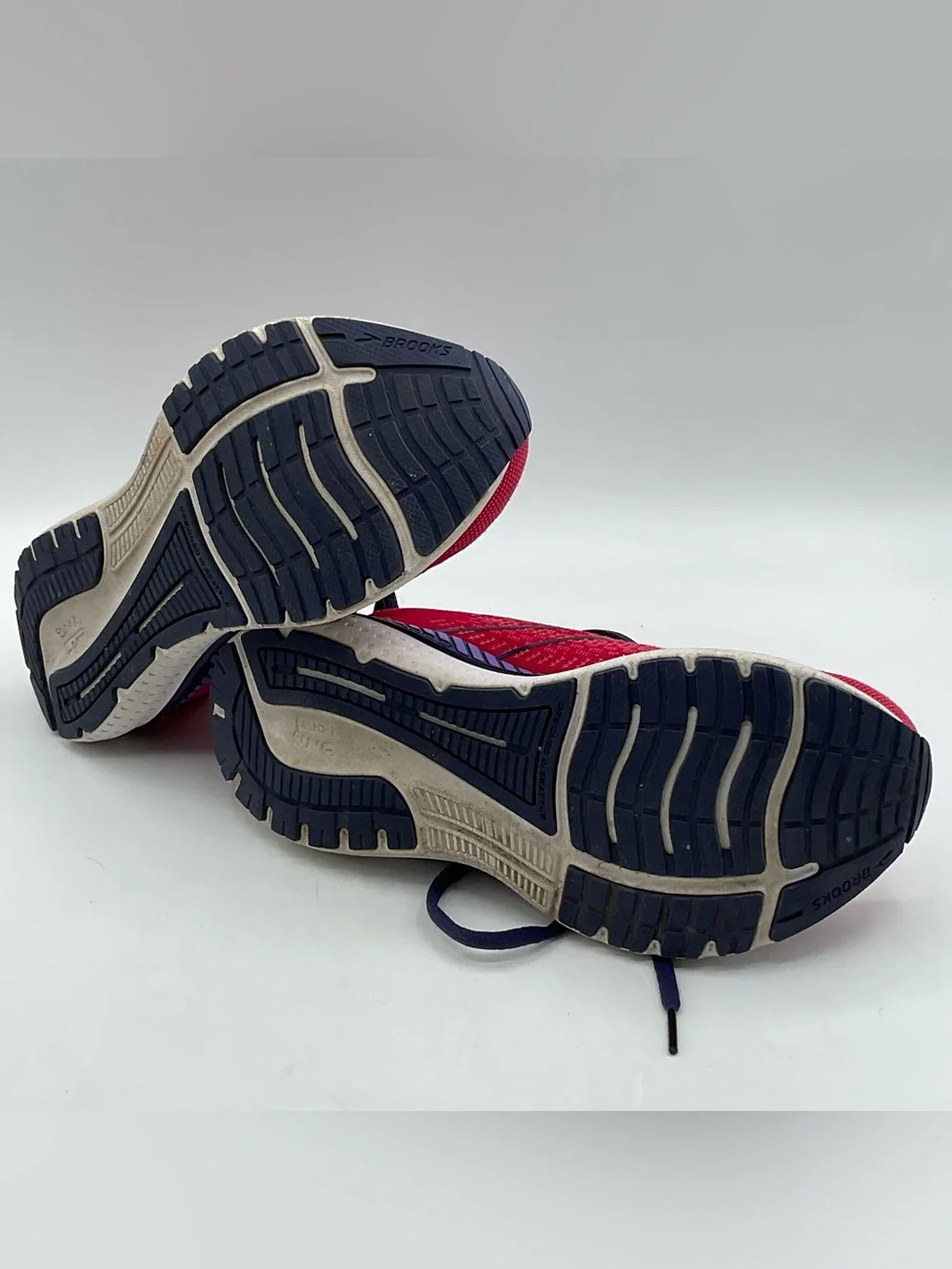 Brooks Glycerin GTS 20 Women’s Size 9 B Running Shoes Pink Navy Support